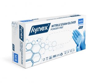 Hynex Nitril wegwerphandschoenen blauw 3,5gr - 100 st/doosje