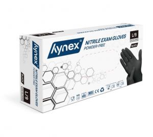 Hynex Nitril wegwerphandschoenen zwart 3,5gr - 100 st/doosje