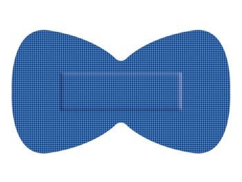 Detectaplast Superstretch Elastische Blauwe Vlinderpleister 68 x 38 mm - 50 stuks
