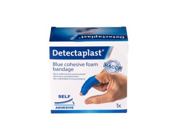 Detectaplast Zelfhechtend Blauw Schuimverband 6 cm x 4,5 m - 1 stuk