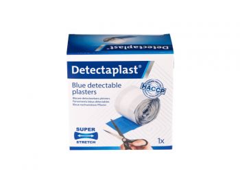 Detectaplast Superstretch Elastische Blauwe Pleister 6 cm x 5 m - 1 stuk