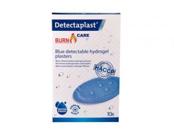 Detectaplast Hydrogel Waterbestendig Blauwe Pleister Groot 67 x 110 mm - 10 stuks