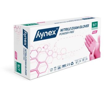 Hynex Nitril wegwerphandschoenen roze 3,5gr - 100 st/doosje