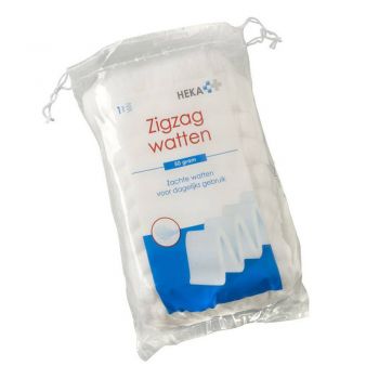 HEKA Verbandwatten  Zigzag  50 gram - 1 stuk 
